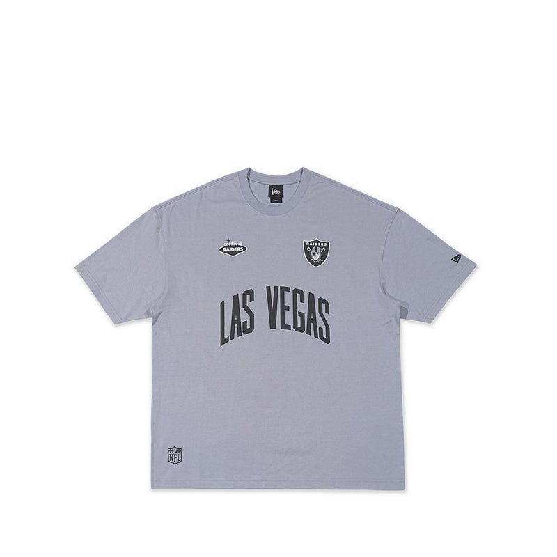 Oversized Ss Tee Ne Fan Fam Las Vegas Raiders Men's T-Shirt - Dolphin Gray