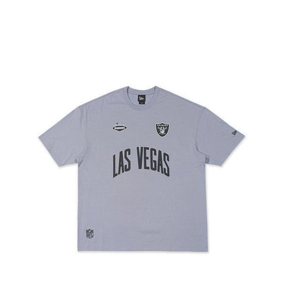Oversized Ss Tee Ne Fan Fam Las Vegas Raiders Men's T-Shirt - Dolphin Gray