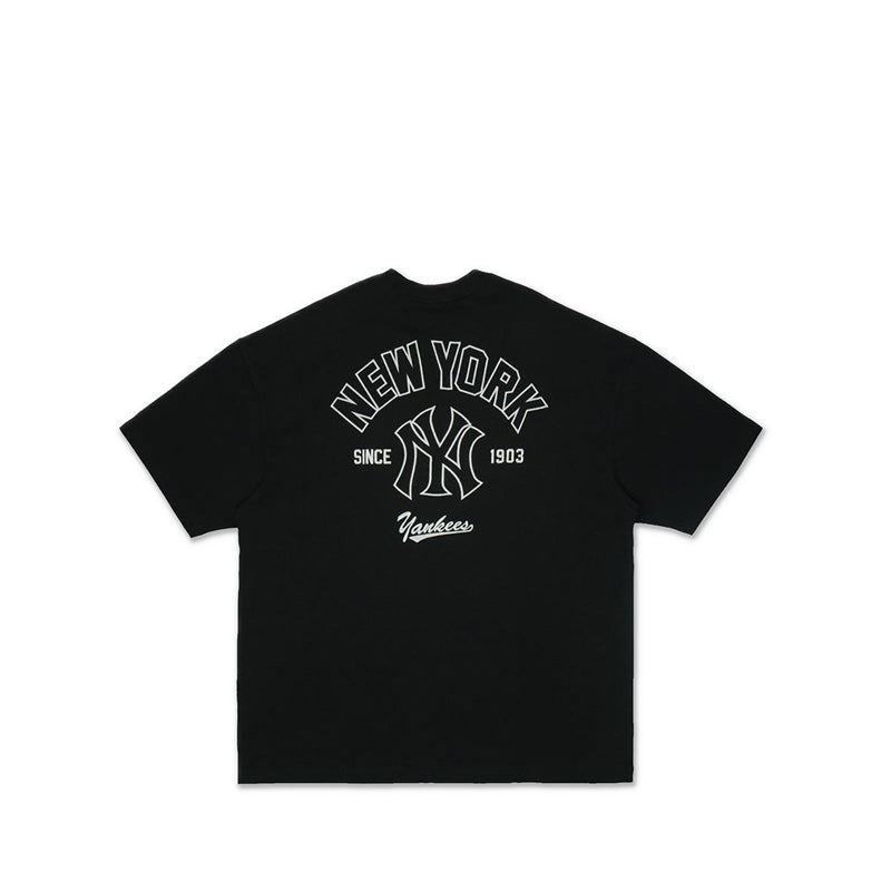 Oversized Ss Tee Mlb Arch New York Yankees Men's T-Shirt - Black