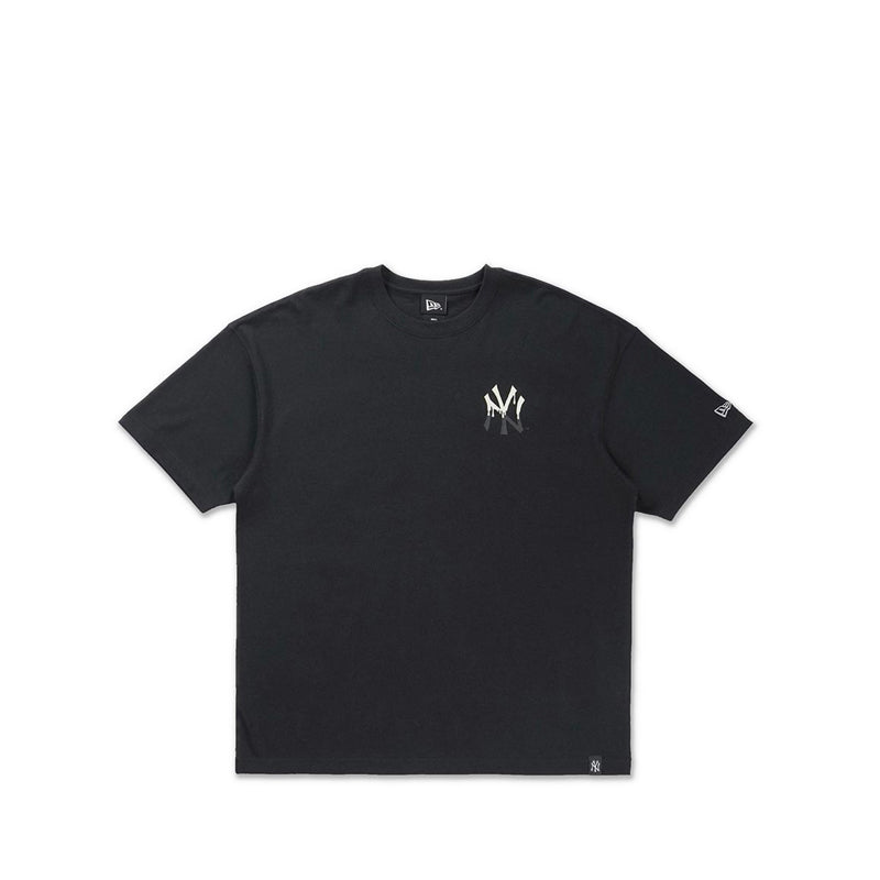Oversized Ss Tee Glow In The Dark New York Yankees Men's T-Shirt - Black