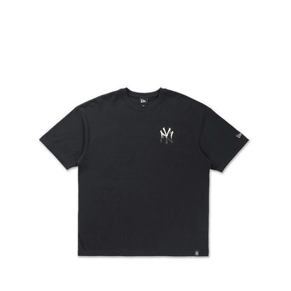 Oversized Ss Tee Glow In The Dark New York Yankees Men's T-Shirt - Black