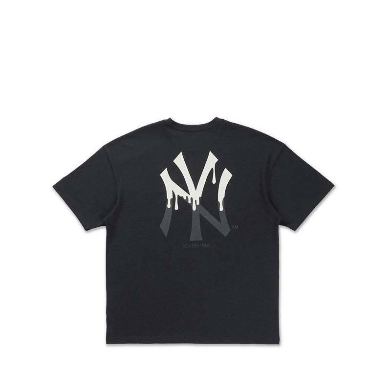 Oversized Ss Tee Glow In The Dark New York Yankees Men's T-Shirt - Black