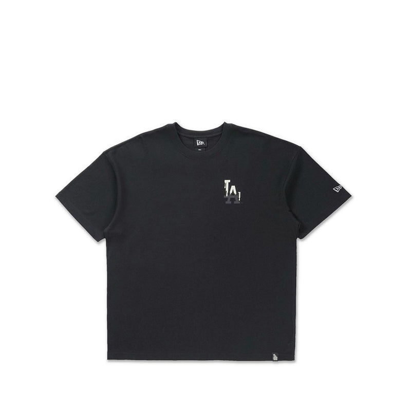 Oversized Ss Tee Glow In The Dark Los Angeles Dodgers Men's T-Shirt - Black