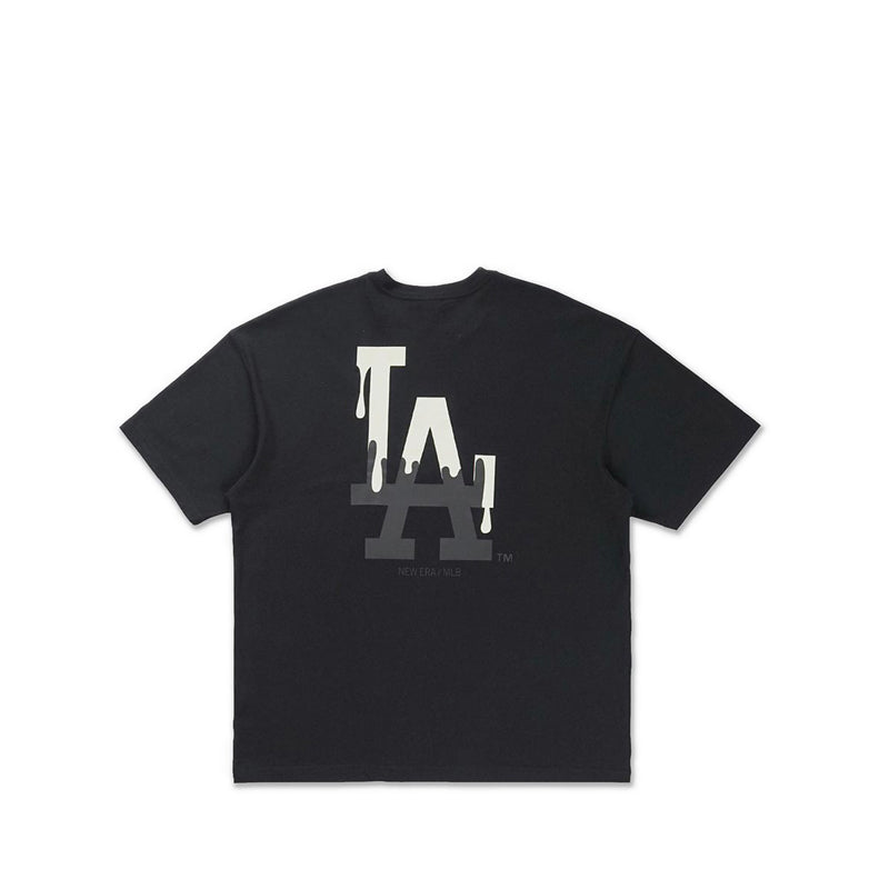 Oversized Ss Tee Glow In The Dark Los Angeles Dodgers Men's T-Shirt - Black