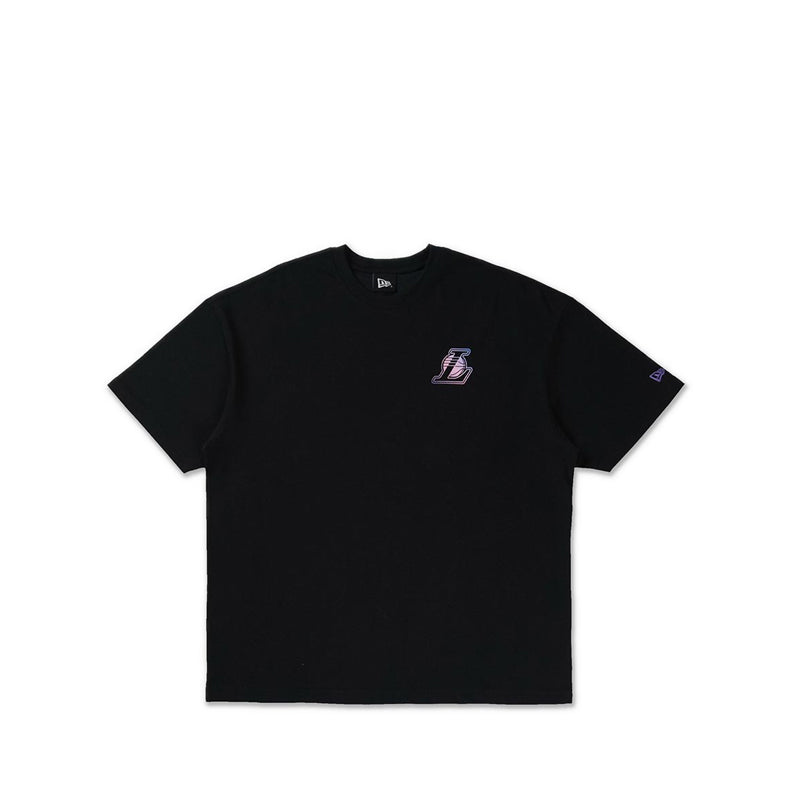 Oversize Ss Tee Assoted Graphic Tee Los Angeles Lakers Men's T-Shirt - Black