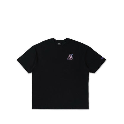 Oversize Ss Tee Assoted Graphic Tee Los Angeles Lakers Men's T-Shirt - Black