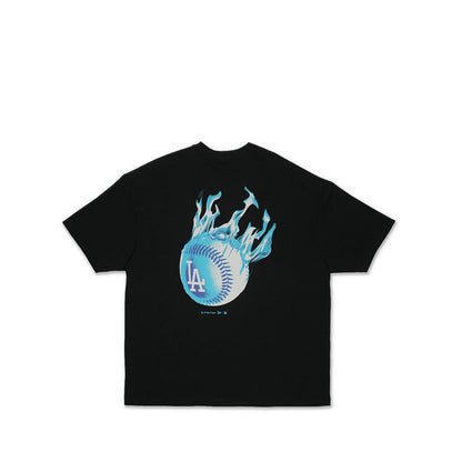 Oversize Ss Tee Assoted Graphic Tee Los Angeles Dodgers Men's T-Shirt - Black