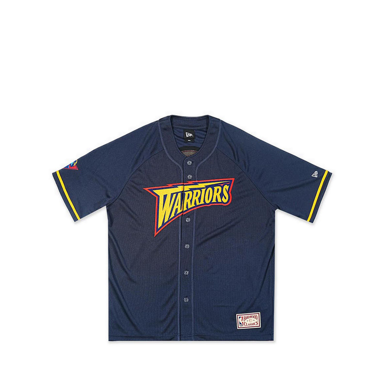 Baseball Jersey NBA Hardwod Classic Golden State Warriors Men's T-Shirt - Navy