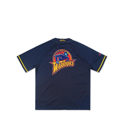 Baseball Jersey NBA Hardwod Classic Golden State Warriors Men's T-Shirt - Navy