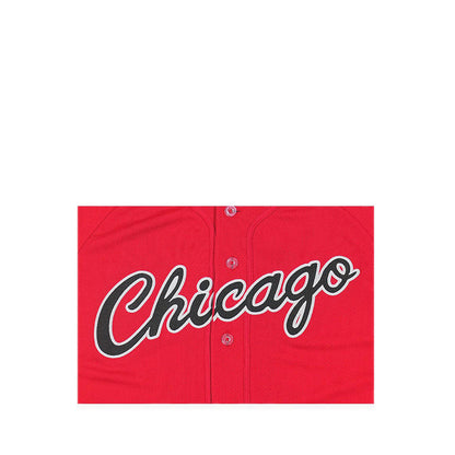 Baseball Jersey NBA Hardwod Classic Chicago Bulls Men's T-Shirt - Scarlet