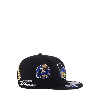 9FIFTY Nba Allover Golden State Warriors Men's Caps - Black