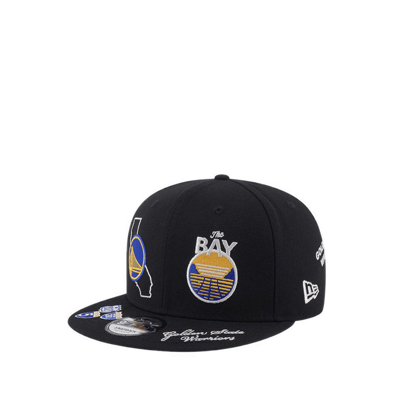 9FIFTY Nba Allover Golden State Warriors Men's Caps - Black