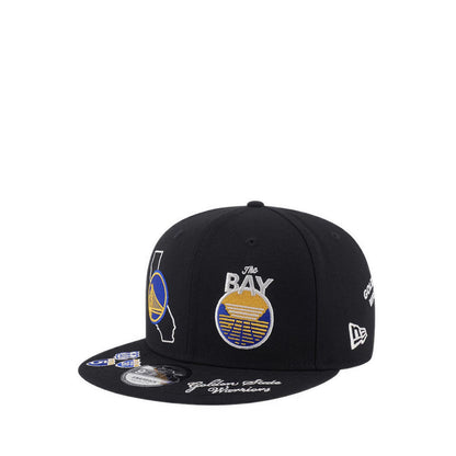 9FIFTY Nba Allover Golden State Warriors Men's Caps - Black