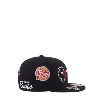 9FIFTY Nba Allover Chicago Bulls Men's Caps - Black