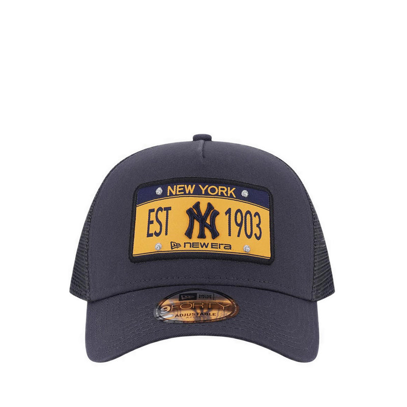 9FORTY A-Frame Trucker License Plate New York Yankees Men's Caps - Graphite