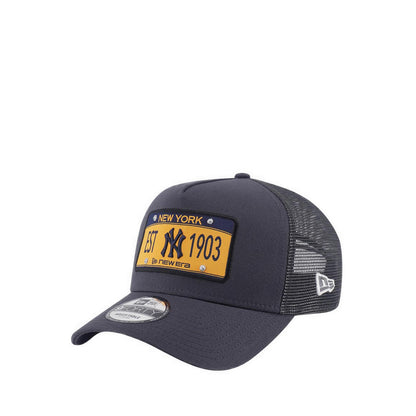 9FORTY A-Frame Trucker License Plate New York Yankees Men's Caps - Graphite