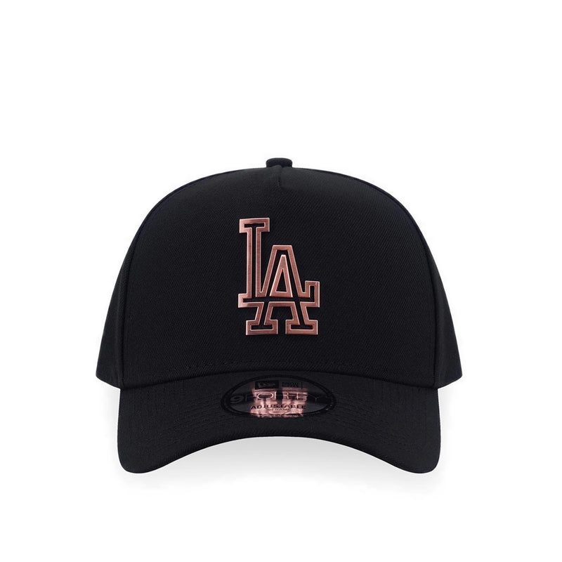 9Fortyaf Metal Badge Los Angeles Dodgers Men's Caps - Black