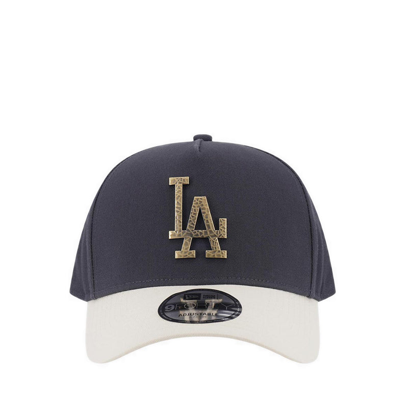 9FORTY A-Frame Hammered Metal Bagde Los Angeles Dodgers Men's Caps - Graphite