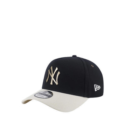 9FORTY A-Frame Hammered Metal Bagde New York Yankees Men's Caps - Black