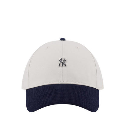 9FORTY Metal Badge Corduroy Navy New York Yankees Men's Caps - Ivory