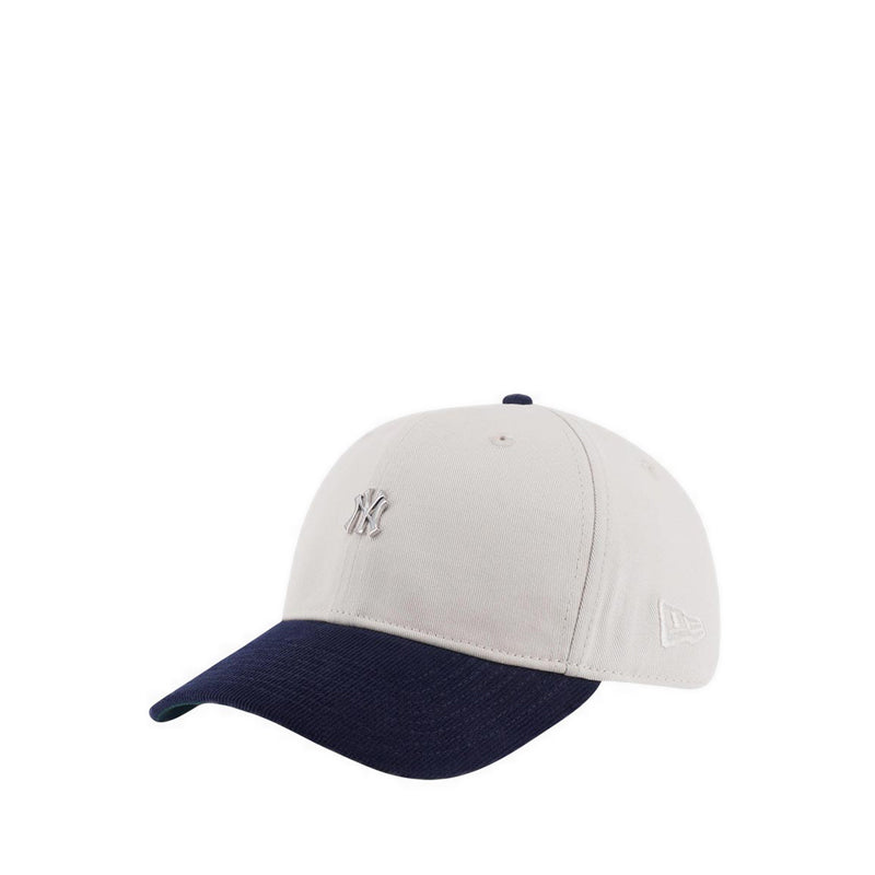 9FORTY Metal Badge Corduroy Navy New York Yankees Men's Caps - Ivory
