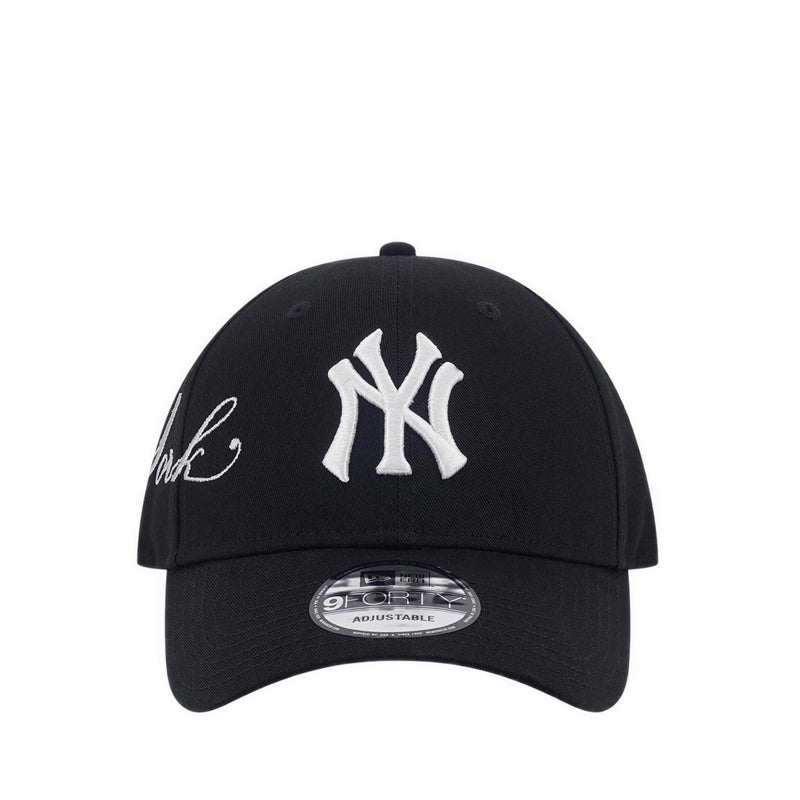 9FORTY Cross Panels Script New York Yankees Men's Caps - Black