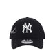 9FORTY Cross Panels Script New York Yankees Men's Caps - Black