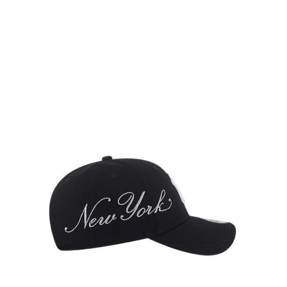 9FORTY Cross Panels Script New York Yankees Men's Caps - Black