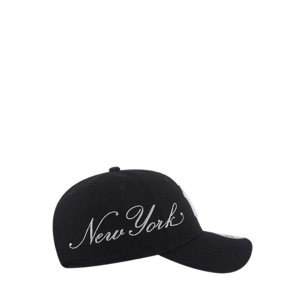 9FORTY Cross Panels Script New York Yankees Men's Caps - Black