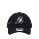 9FORTY Cross Panels Script Los Angeles Lakers Men's Caps - Black