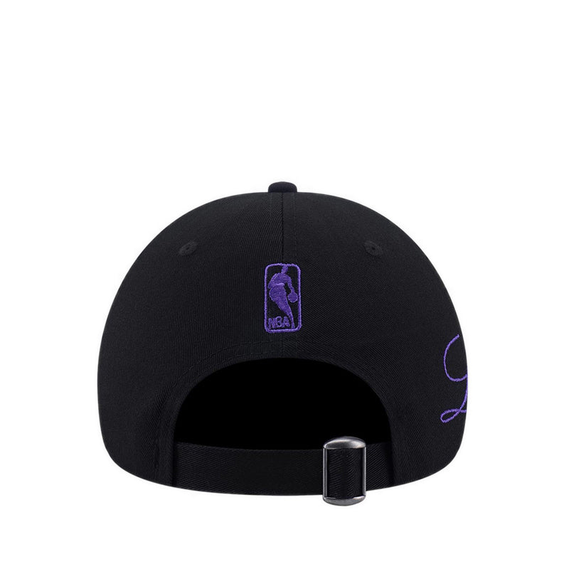 9FORTY Cross Panels Script Los Angeles Lakers Men's Caps - Black