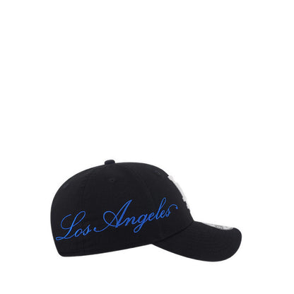 9FORTY Cross Panels Script Los Angeles Dodgers Men's Caps - Black