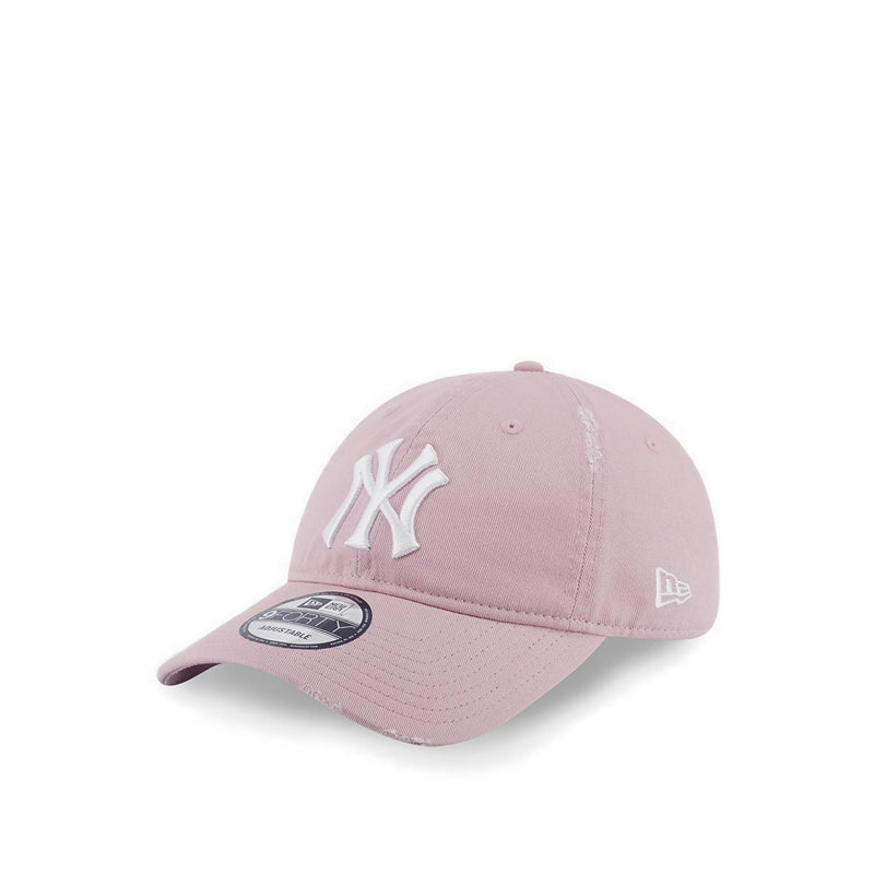 9Fortyunst Damage Wash New York Yankees Men's Caps - Pink Rouge