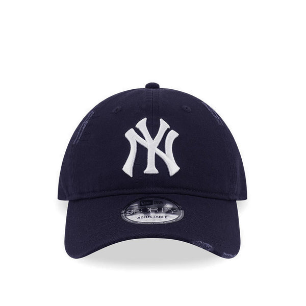 9Fortyunst Damage Wash New York Yankees Men's Caps - Navy