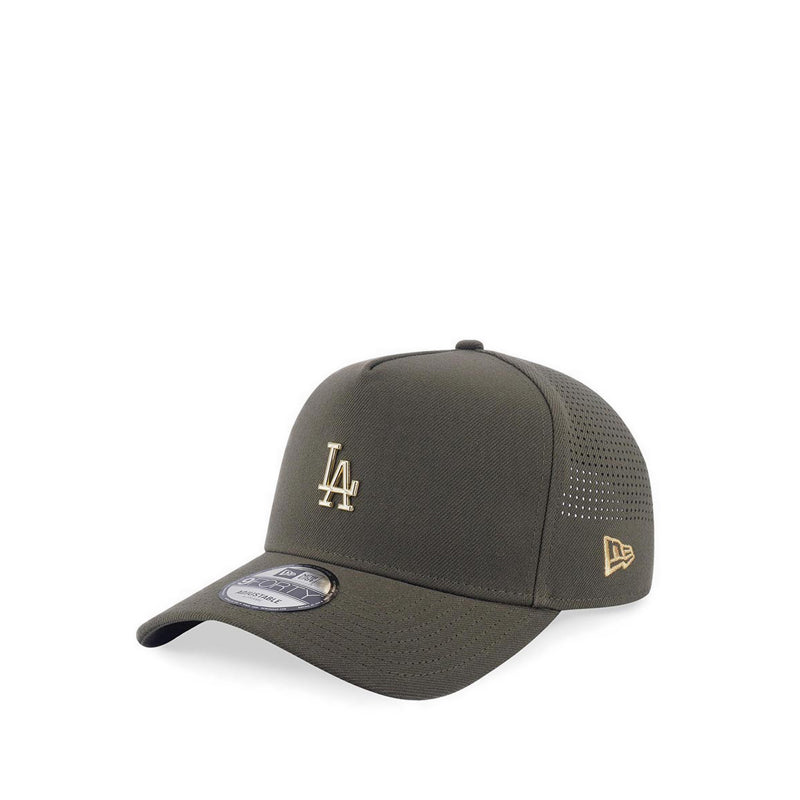9Fortyaf Medium Metal Badge Los Angeles Dodgers Men's Caps - New Olive