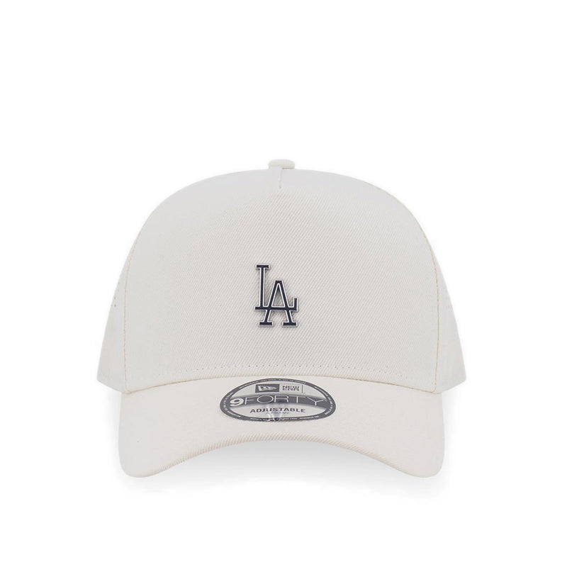 9Fortyaf Medium Metal Badge Los Angeles Dodgers Men's Caps - Chrome White