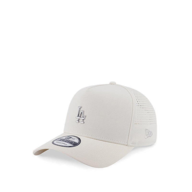 9Fortyaf Medium Metal Badge Los Angeles Dodgers Men's Caps - Chrome White