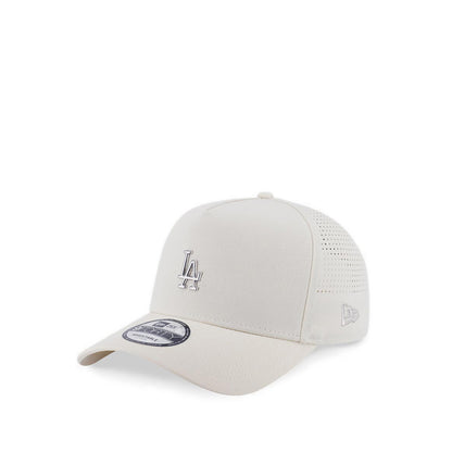 9Fortyaf Medium Metal Badge Los Angeles Dodgers Men's Caps - Chrome White