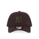 9Fortyaf Damage Metal Badge New York Yankees Men's Caps - Walnut