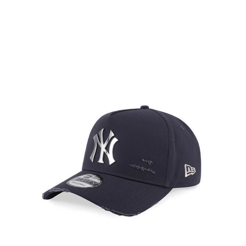 9Fortyaf Damage Metal Badge New York Yankees Men's Caps - Graphite