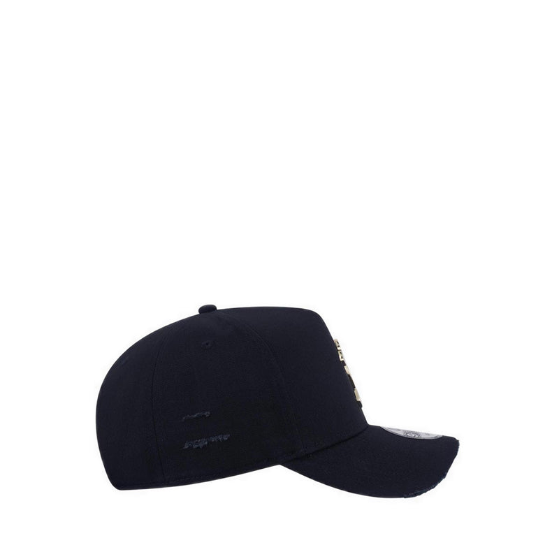 9Fortyaf Damage Metal Badge New York Yankees Men's Caps - Black