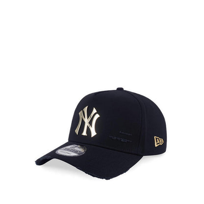 9Fortyaf Damage Metal Badge New York Yankees Men's Caps - Black