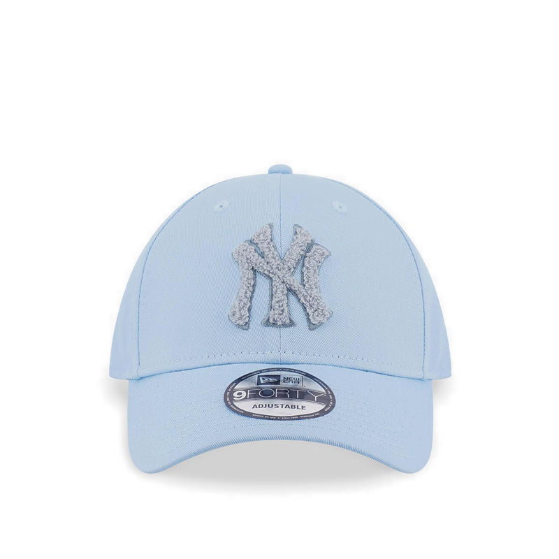 9Forty Chenille Logo New York Yankees Men's Caps - Glacial Blue
