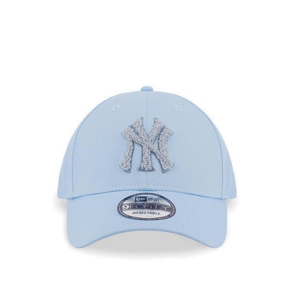 9Forty Chenille Logo New York Yankees Men's Caps - Glacial Blue