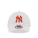 9Forty Chenille Logo New York Yankees Men's Caps - Chrome White
