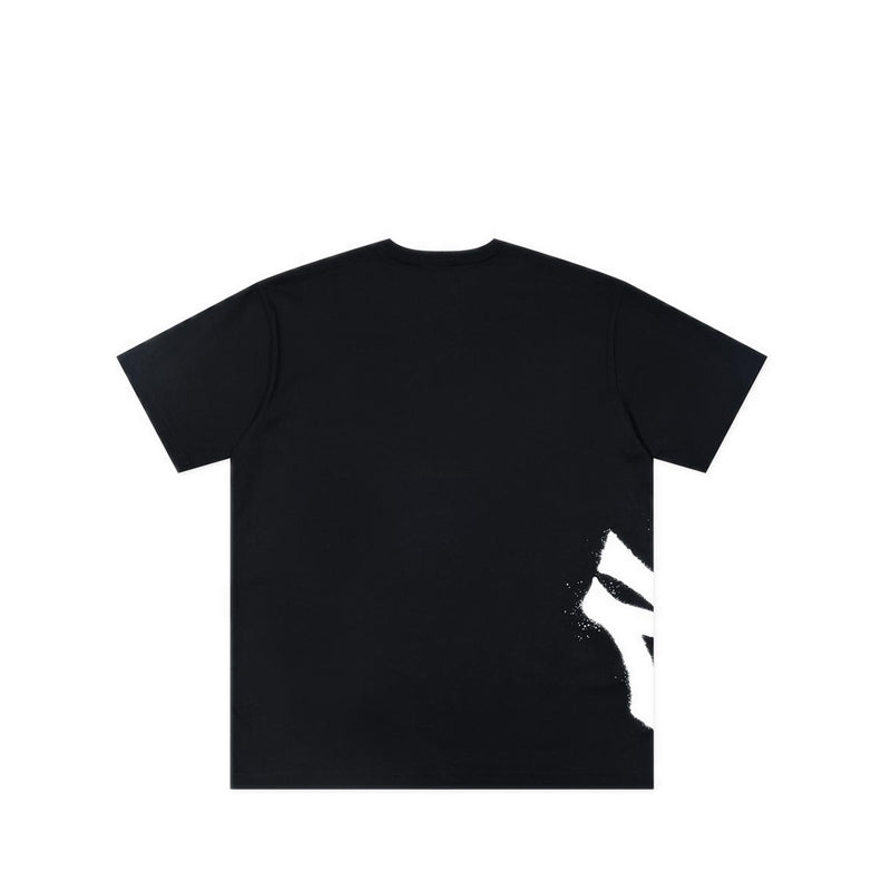 Ss Tee Ne Basic Spray Paint New York Yankees Men's T-Shirt - Black