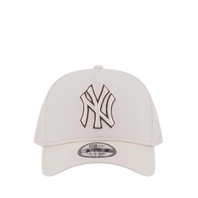 9FORTYAf Outline Lg New York Yankees Men's Caps - Light Cream