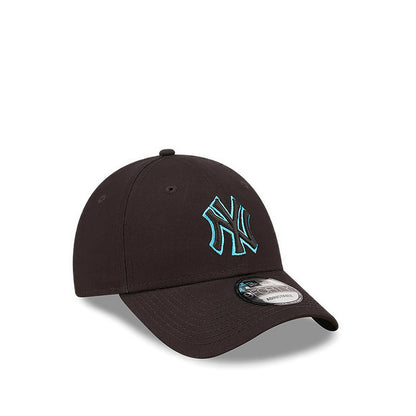 9FORTY Neon Outline New York Yankees Men's Caps - Black