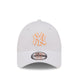 9FORTY Neon Outline New York Yankees Men's Caps - Optic White