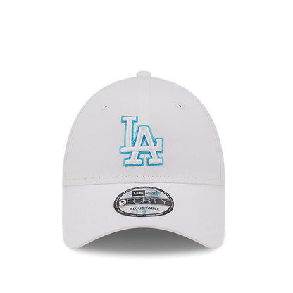 9FORTY Neon Outline New York Yankees Men's Caps - Optic White